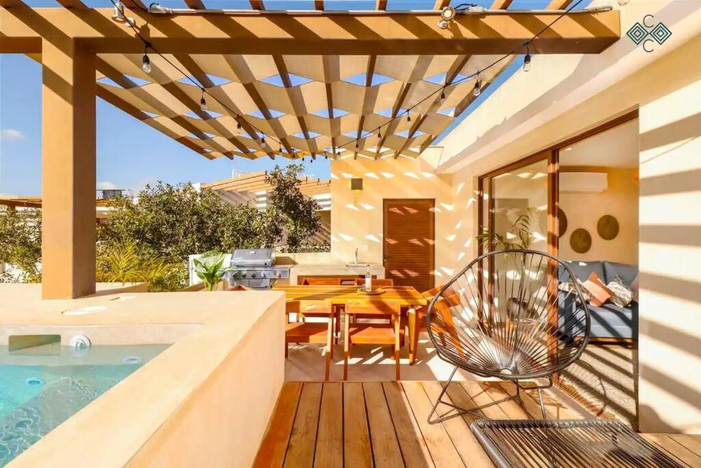 Stylish Jungle Penthouse & Private Rooftop Pool Appartamento Tulum