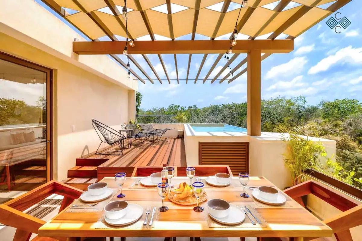 Stylish Jungle Penthouse & Private Rooftop Pool * Tulum